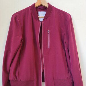 Banana Republic Standard Flyweight Bomber Jacket - Burgundy